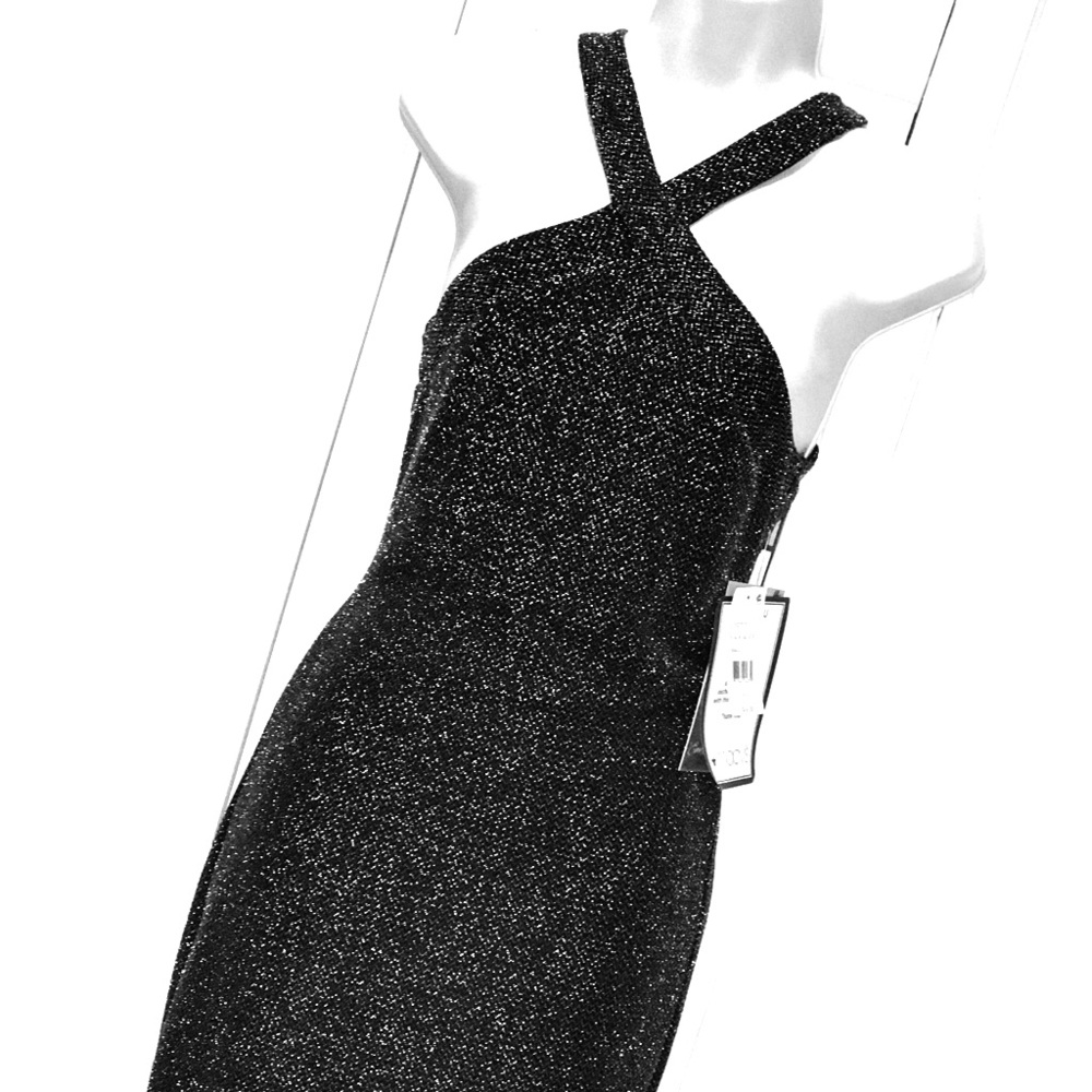 Black/silver elegant dress